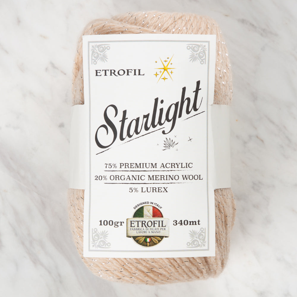 Etrofil Starlight Krem El Örgü İpi - 77178